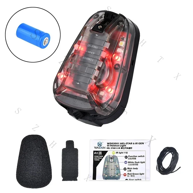 Helmet-Hellstar Signal Teammate Identification Lamp IR Strobe Survival Waterproof FMA view 4