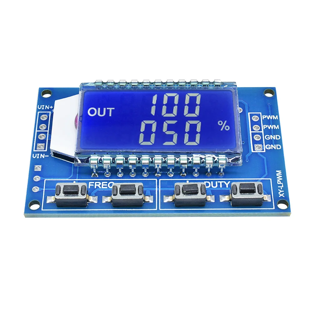 DC 3.3V-30V 1-Channel 1Hz-150KHz Dual Mode Signal Generator Square Wave LCD PWM Pulse Frequency Duty Cycle Adjustable Module