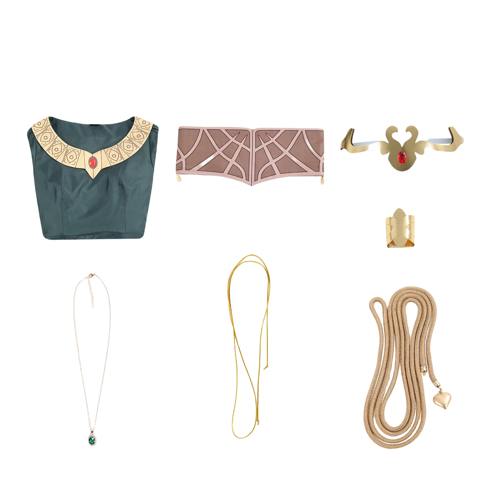 Hera Cosplay disfraz vestido cintura, con diadema para el pelo conjunto completo para fiesta de Halloween