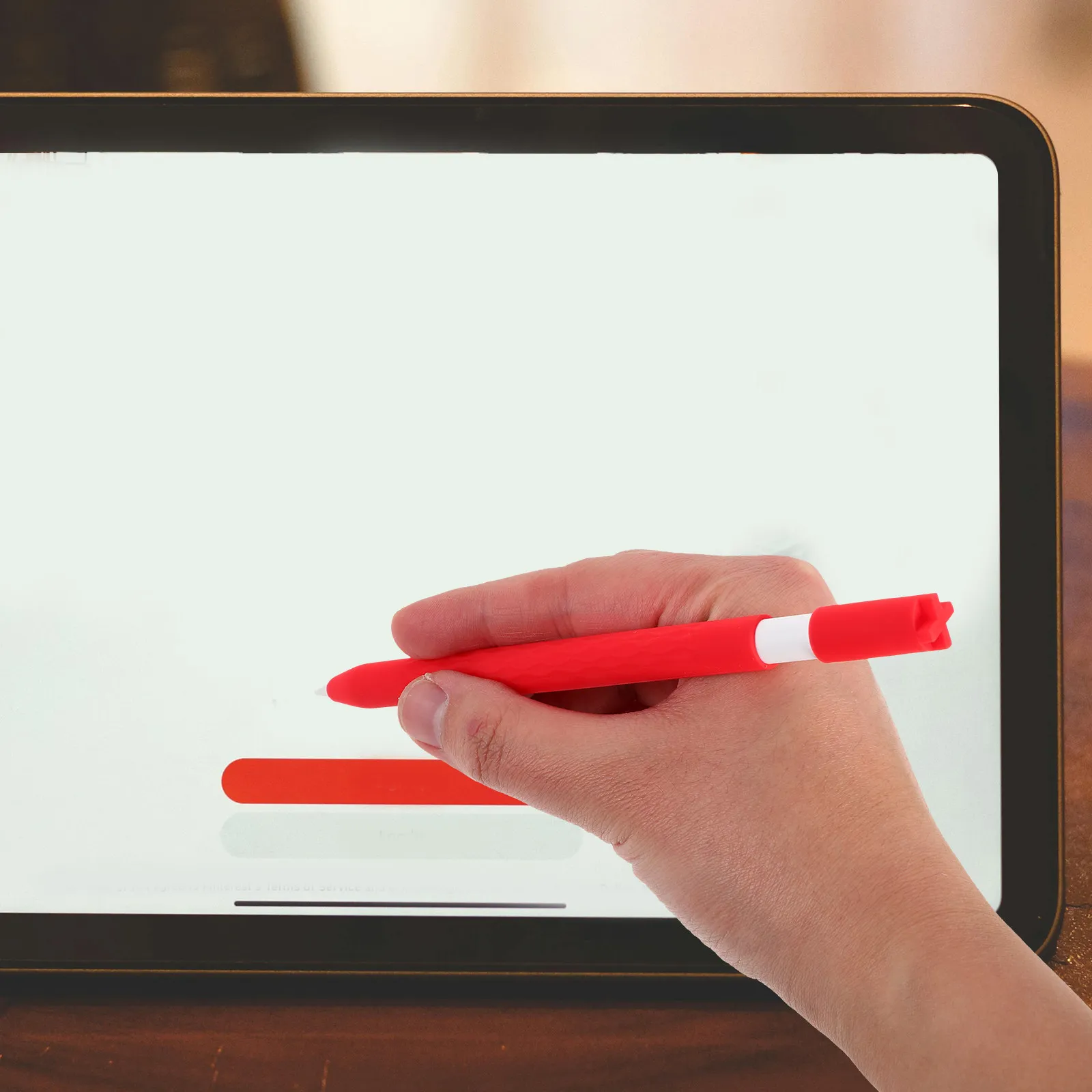 

Нескользящий силиконовый чехол-накладка для стилуса с сенсорным экраном, портативный, легкий, защитный чехол для карандаша