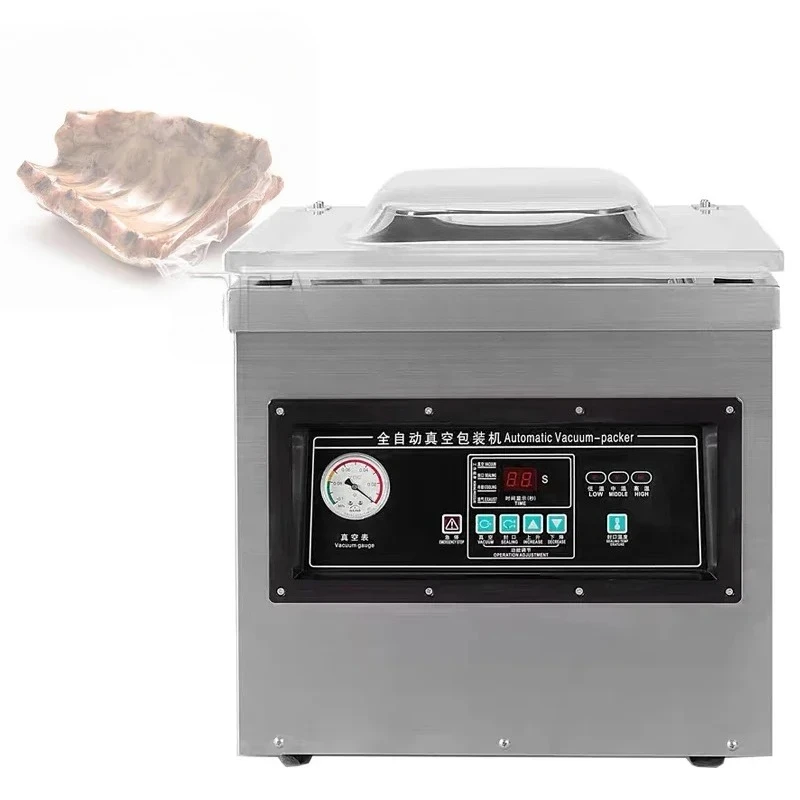 Food Vacuum Packing Machine Commercial Chamber Vacuum Sealer Kitchen Meat Bag Packaging Food Saver Sealing Machine