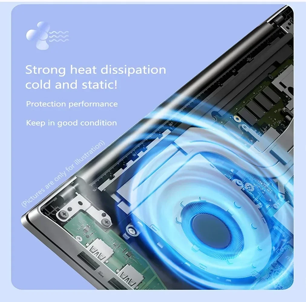 2025 New Laptops Girl Student NoteBook Netbook Office Study Gaming Computer 14.1 Inch Intel N5105 16GB RAM 1TB Five Colors