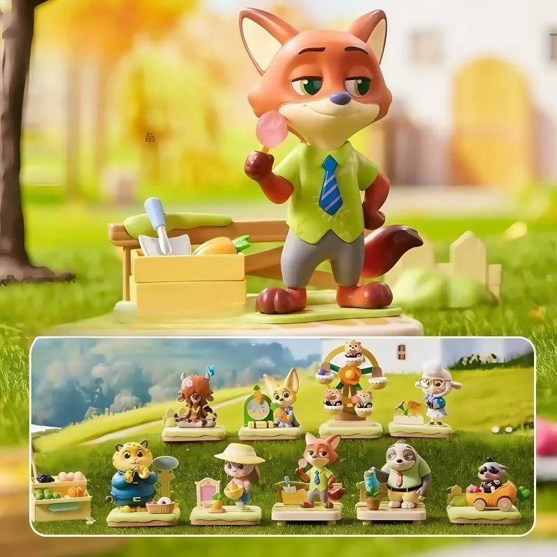 

Famous Products Disney Zootopia Autumn Manor Judy Nick Lightning Around The Cute Doll Blind Box Hand-Made Ornaments Gifts Toy