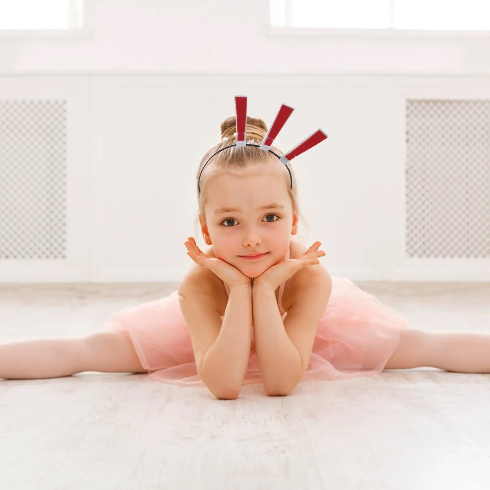 

4Pcs Punctuation Hair Band Question Mark Head Wrap Creative Fun Style Non-Slip Headband for Festive Gatherings Graduation