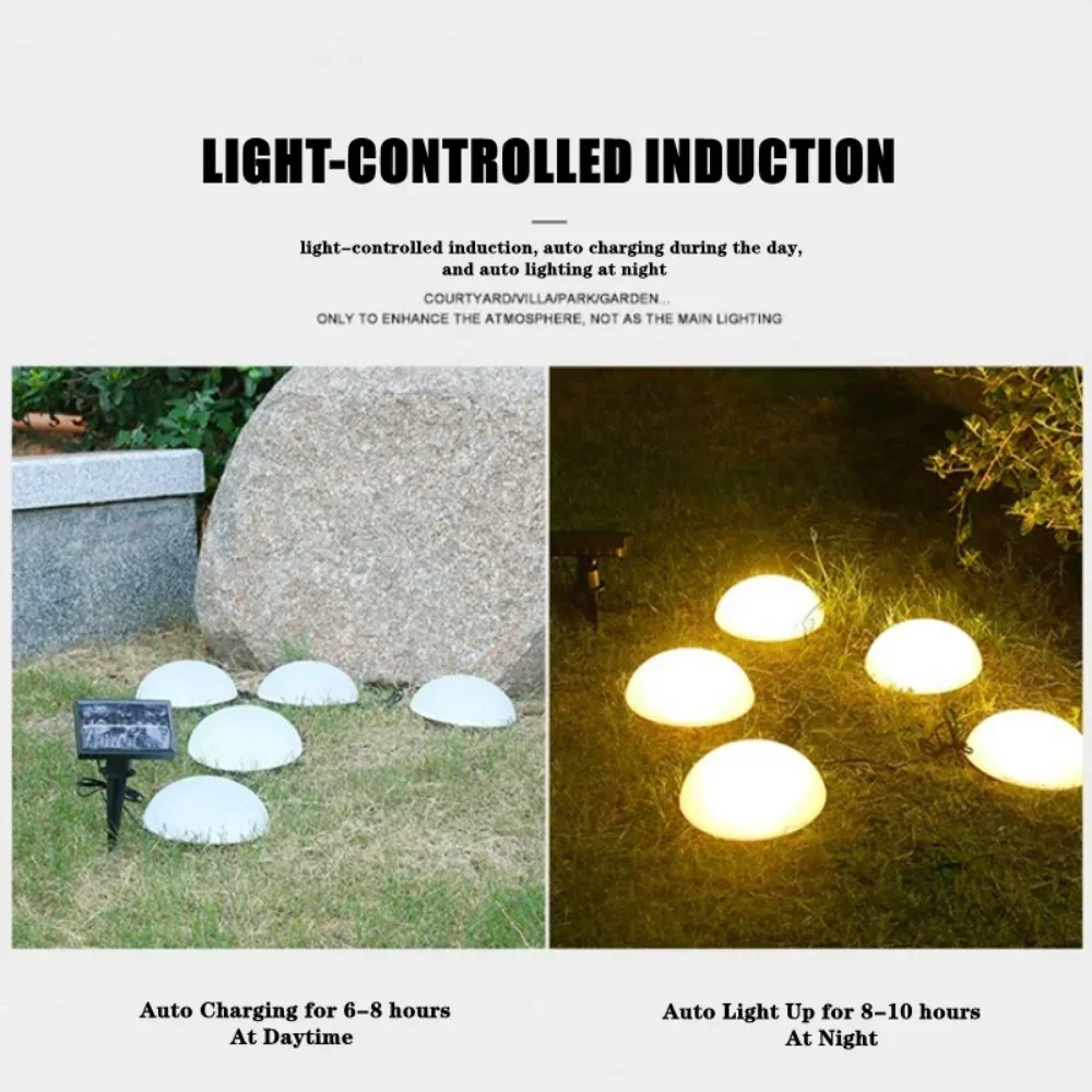 Lámpara Solar para el hogar, patio, entrada, iluminación de Patio, 5 unids/set, luz LED Solar para jardín, luces para césped al aire libre, camino, paisaje impermeable