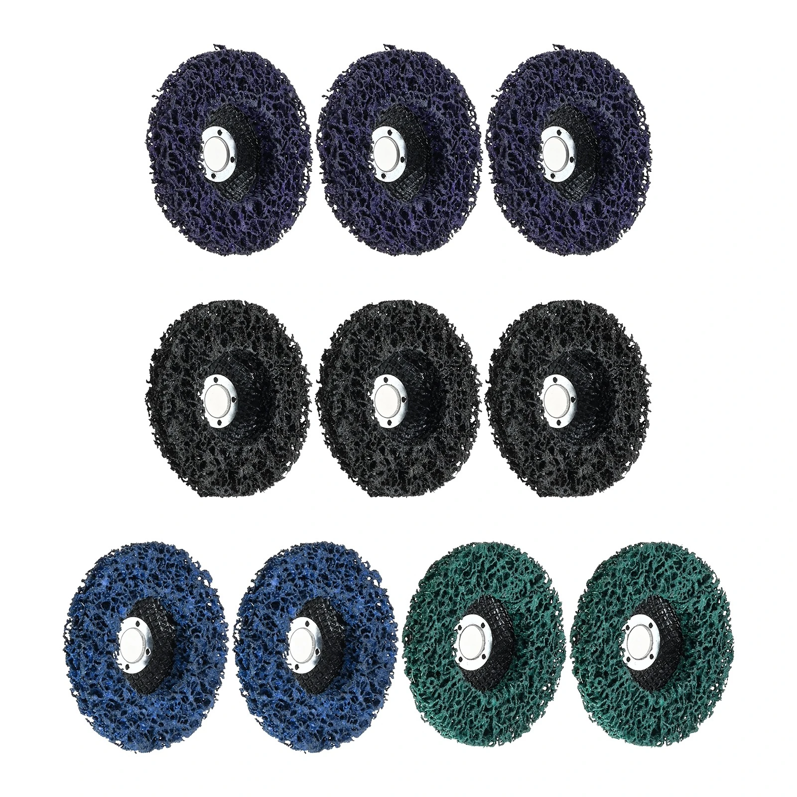 

10 шт. 4-дюймовые/5-дюймовые диски для зачистки краски для угловой шлифовальной машины, средство для удаления ржавчины, зачистка металла, быстрое удаление, замена шлифовального круга