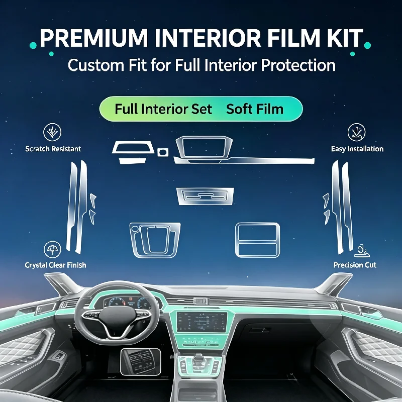 For 2023 Volkswagen Magotan B8 full interior protection kit center console film navigation screen film car accessories