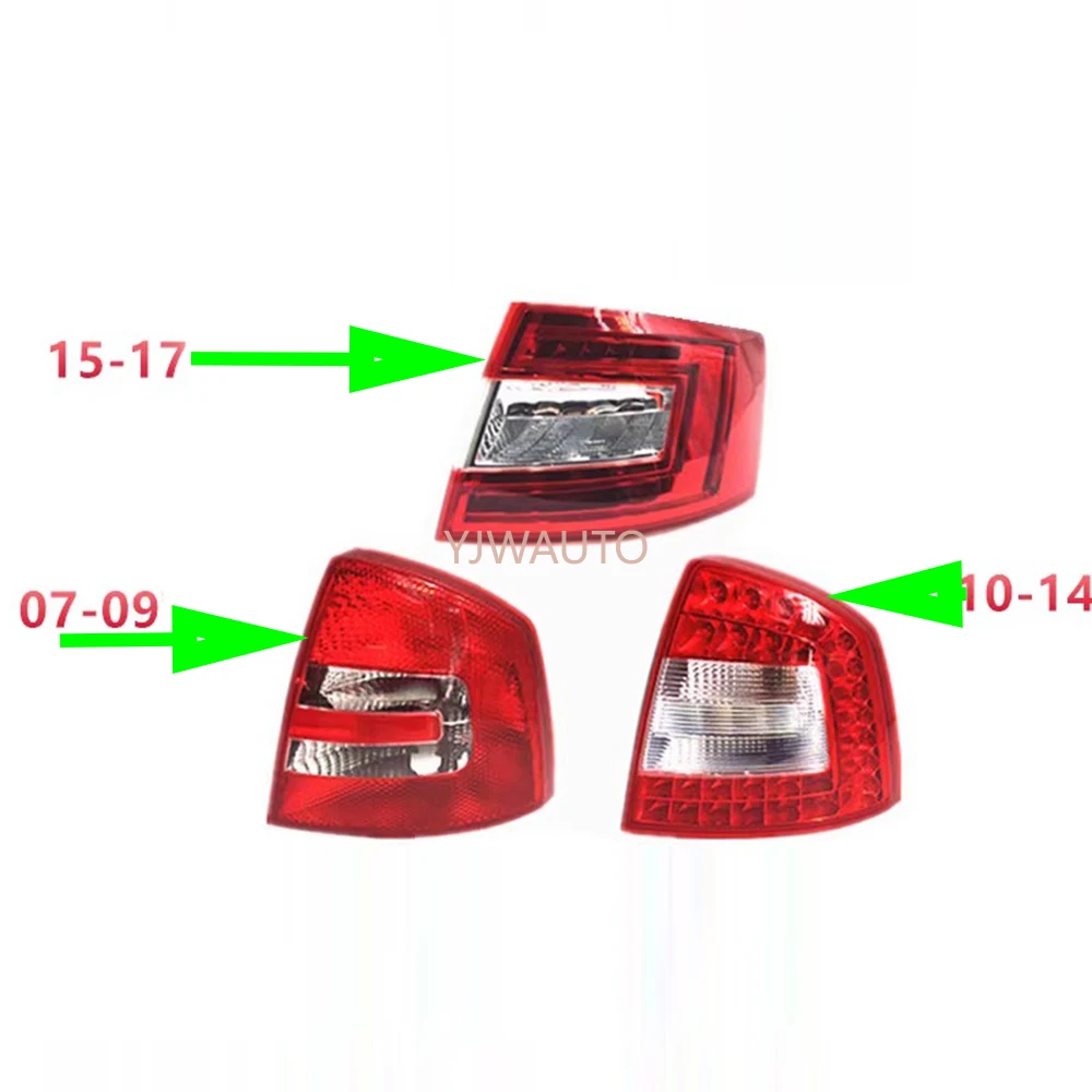 لسكودا اوكتافيا 2007-2009 2010-2013 2014 2015-2017 الذيل ضوء سيارة الضوء الخلفي الجمعية الخلفية الضباب مصباح السيارات أضواء الفرامل الجمعية