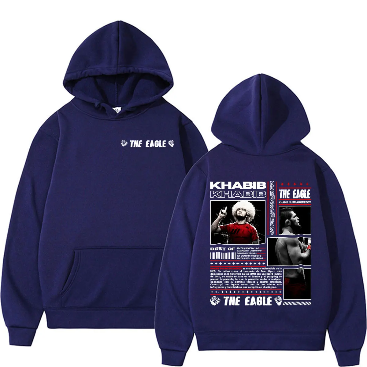 The Eagle Khabib Nurmagomedov Fan Gifts Hoodies Men Women Fashion Classic Harajuku Sweatshirt High Quality Cozy Hoodie Pullovers