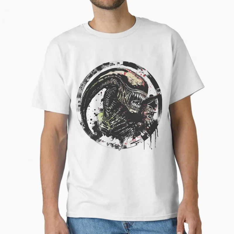 

0731 Xenomorph 80s vintage Horro movie Alien Ellen Ripley Sacry sic fi Space monster Gift T shirt large size Tops S-6XL