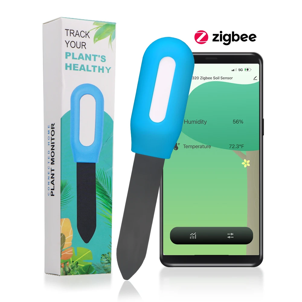 

Датчик почвы N320 Zigbee Монитор влажности почвы и температуры воздуха в реальном времени Требуется шлюз исторического отслеживания данных (не входит в комплект)