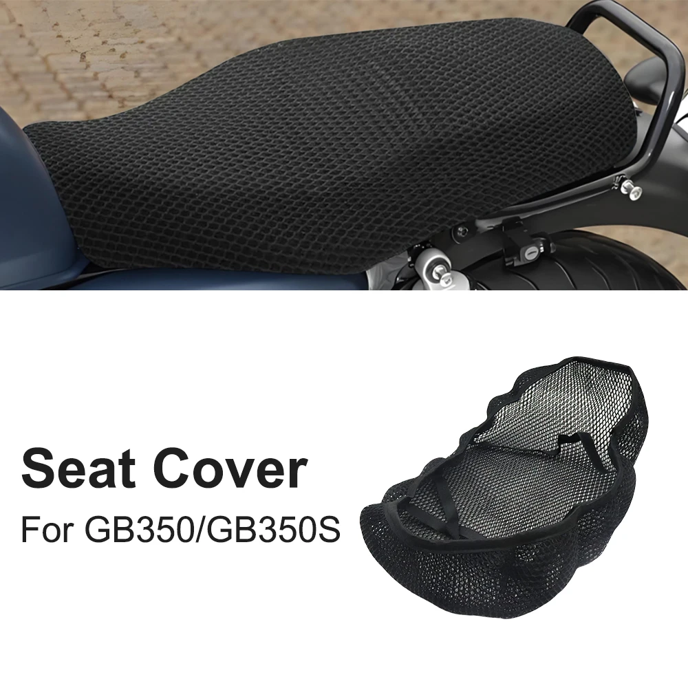 

For Honda GB350 GB350S GB 350 350S Motorcycle Anti-Slip 3D Mesh Fabric Seat Cover Breathable Waterproof Protect Cushion