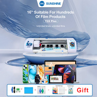 SUNSHINE 16 inch Y22 Plus Unlimited Cutting Machine Flexible Hydrogel Film Unlocked Cutter Unlimited Times for SS-057 SS-075