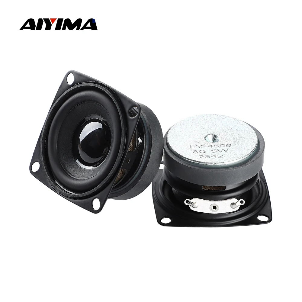 

AIYIMA 2Pcs 2 Inch 52MM Full Range HIFI Speaker 8 Ohm 5W Mini Woofer Speakers Audio Subwoofer Bass Loudspeaker Home Theater