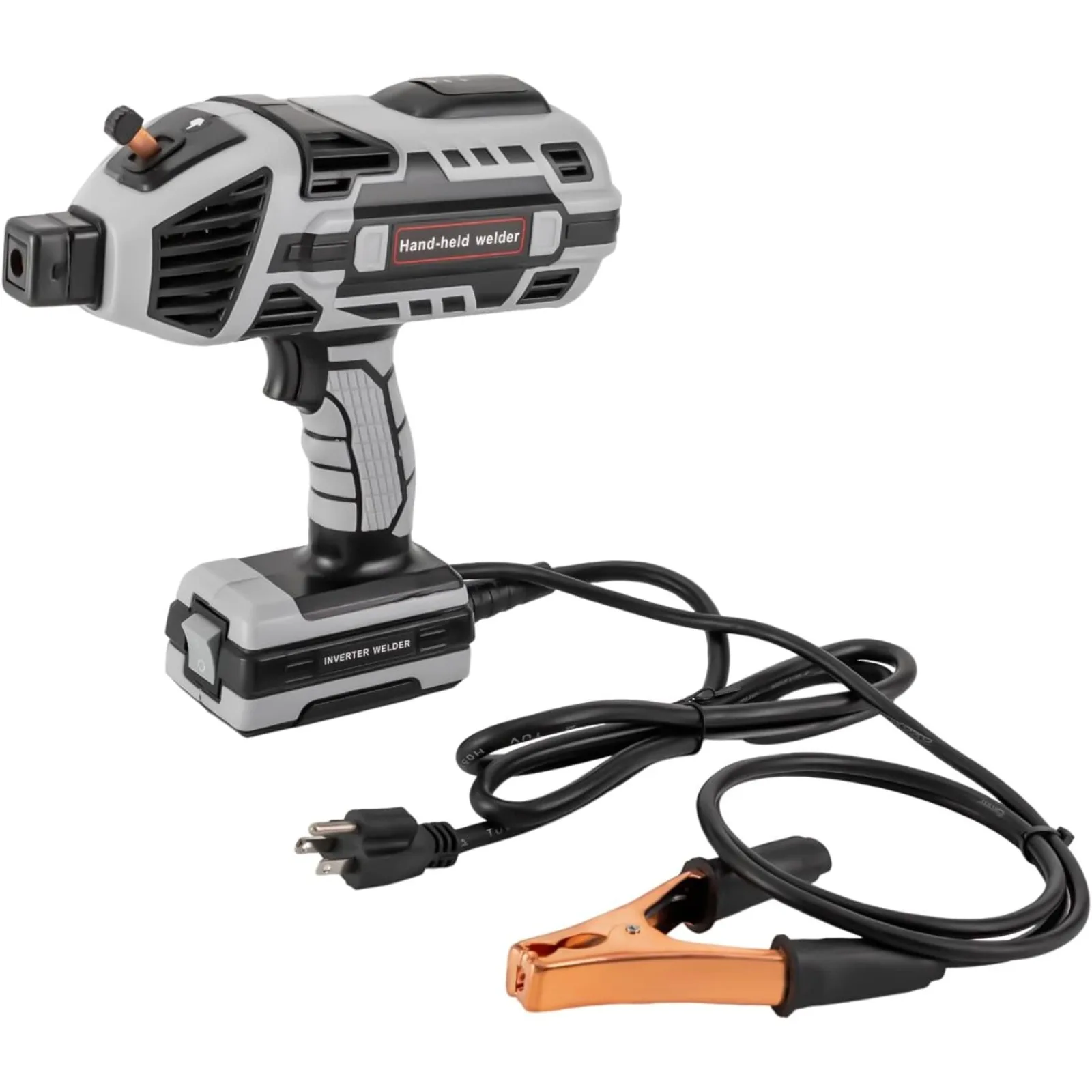 

IGBT Standing Handheld Welding Machine Kit,Portable Arc Welder Gun, 6 Variable Adjustment,Suitable for Machinery Manufacturing