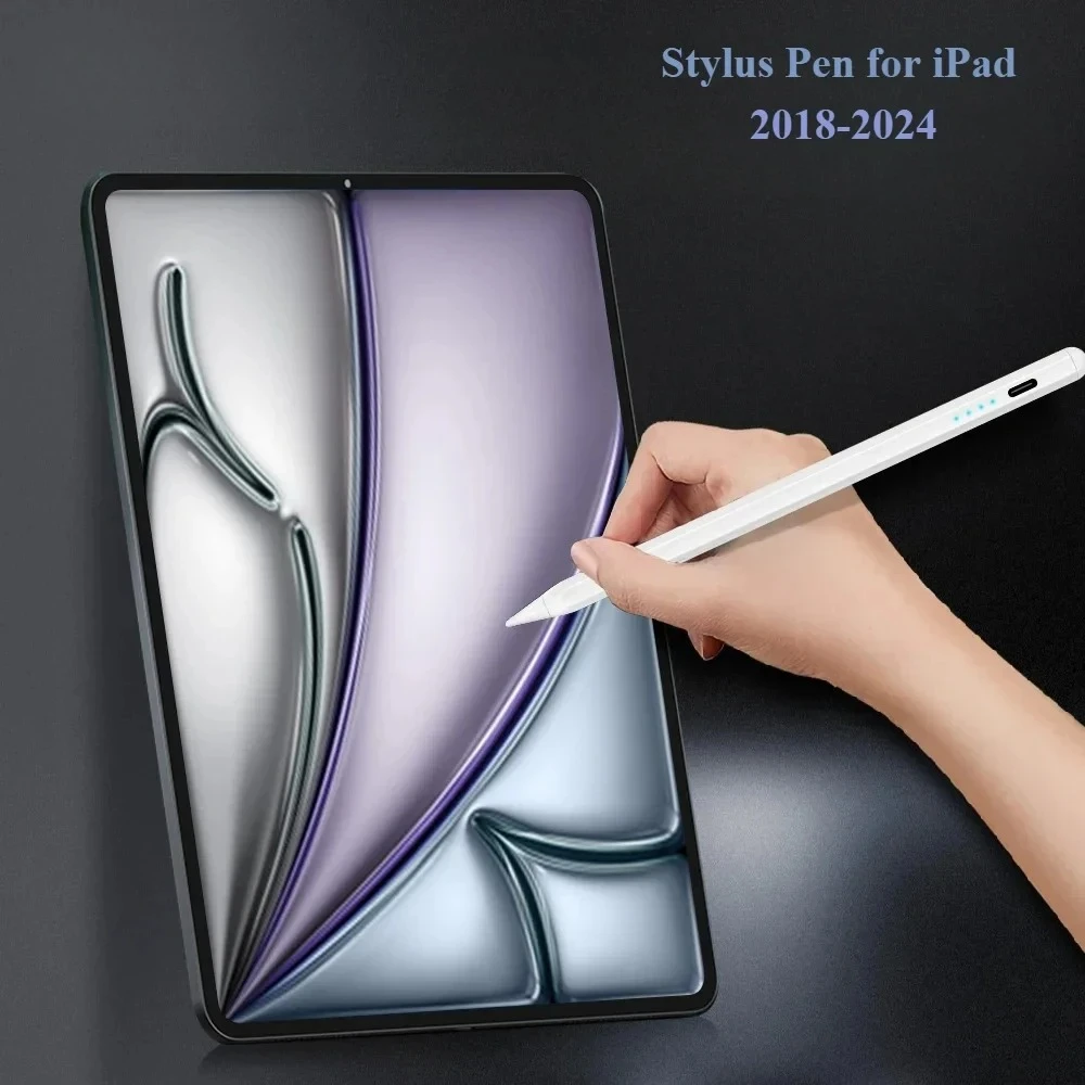 

Стилус-карандаш для iPad Air M2 2024 с функцией наклона ладони, ручка для планшета iPad Pro M4 Pro 11/12,9 iPad 5/6/7/8/9/10th Mini 6