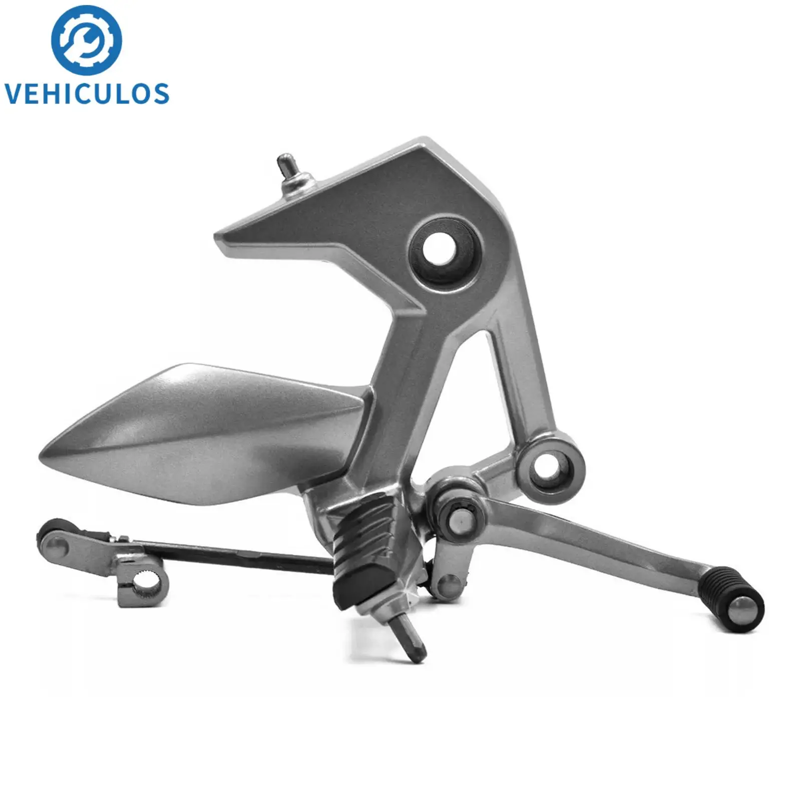 

Left Rear Pedal Shift Assembly Fit For Italika 250z 2019-2022 F11010425 Aluminum Alloy Silver Foot Rests Motorcycle Parts
