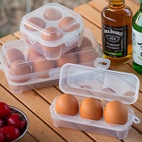 Outdoor Camping Tableware Portable Egg Storage Box Camping Picnic Barbecue Egg Box Travel Kitchen Utensils Camping Equipment