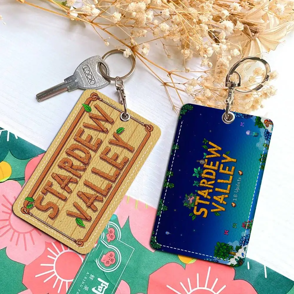 S-Stardew V-Valley 1 قطعة INS حامل بطاقة الحرم الجامعي للطلاب الكرتونية الإبداعية لبطاقة الوجبات، بطاقة الحافلة، بطاقة العمل، إلخ