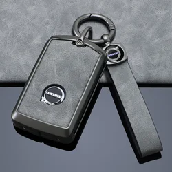 Zine Alloy Leather Car Key Case Shell Cover For Volvo S60 S90 XC40 XC60 XC90 V60 V90 Polestar 1 Polestar 2 Protector Accessories