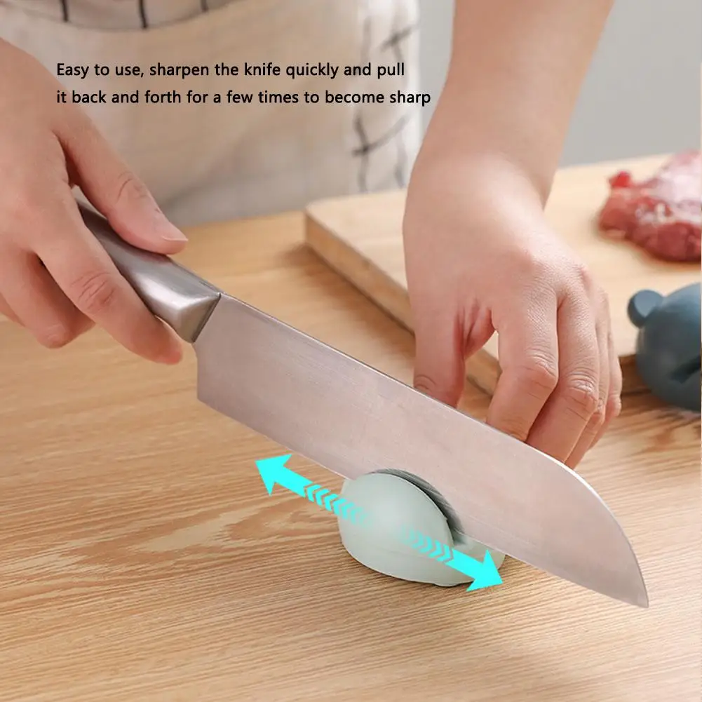 Portable Cutter Sharpener Mini Professional Multifunctional Anti-slip Sharpening Tool For Home Kitchen