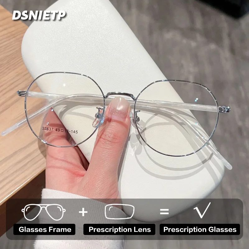 

ISLINO Fashion Retro Customizable Women's Reading Prescription Glasses Progressive Photochromic Anti Blue Light Myopia Eyewear
