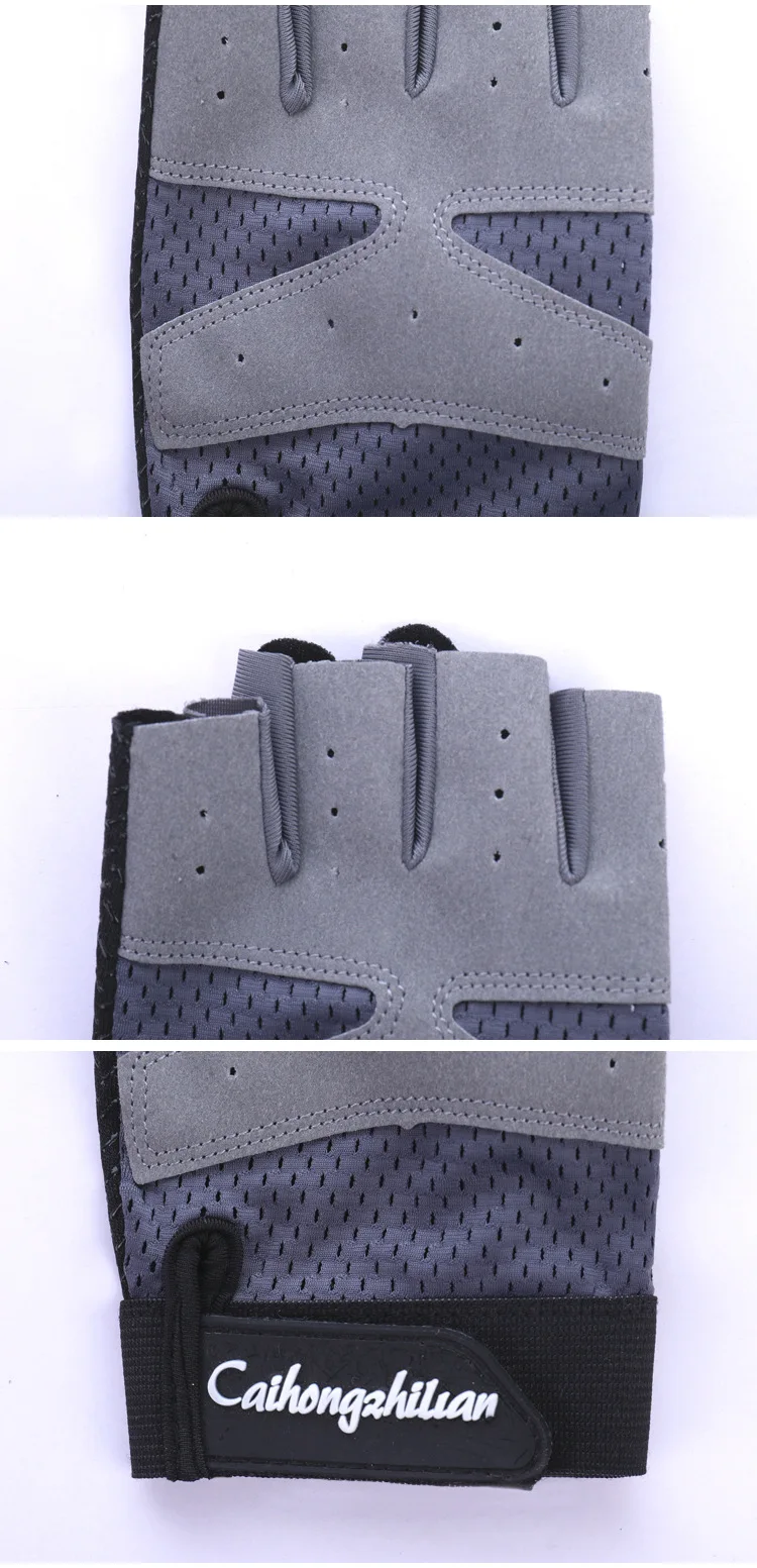 Radfahren Fingerlose Handschuhe für Männer Frauen Motorrad Sommer Fahrrad Fitness Gym Sport Gewichtheben Atmungsaktive Radfahren Handschuhe – Detail 8