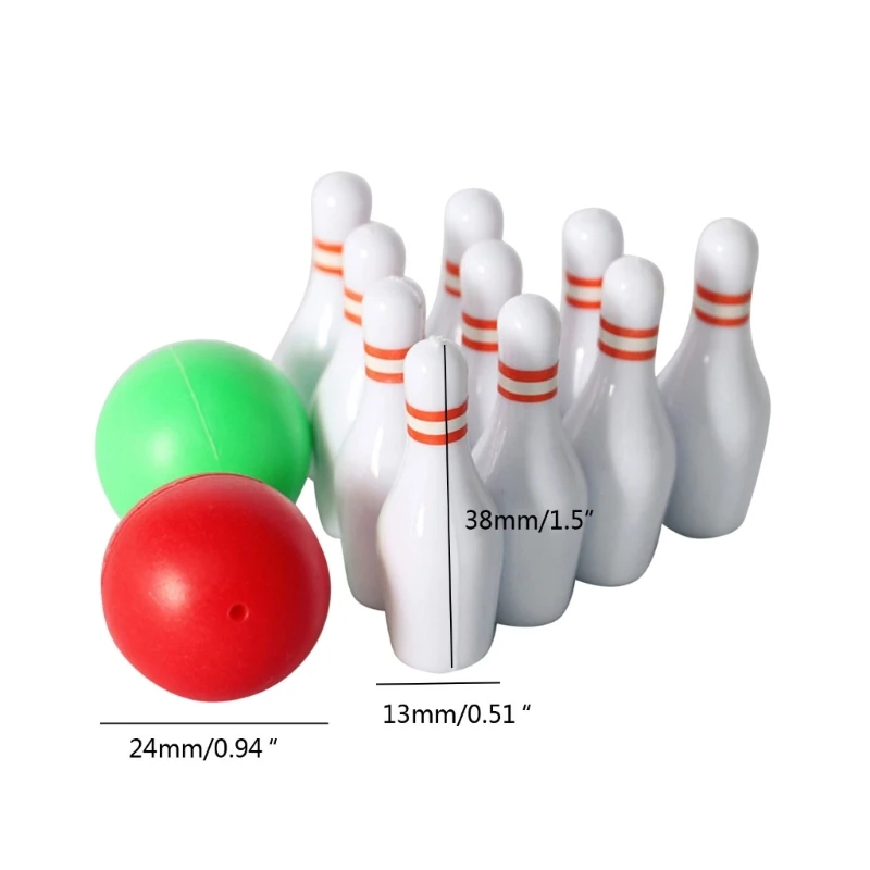 Bowlingset Voor Kinderen, Met Flessen Van 10 Stuks En Bowlingballen Van 2 Stuks Met Educatief Model Voor Vroege Ontwikkeling Voor Babyhuisdecoratie