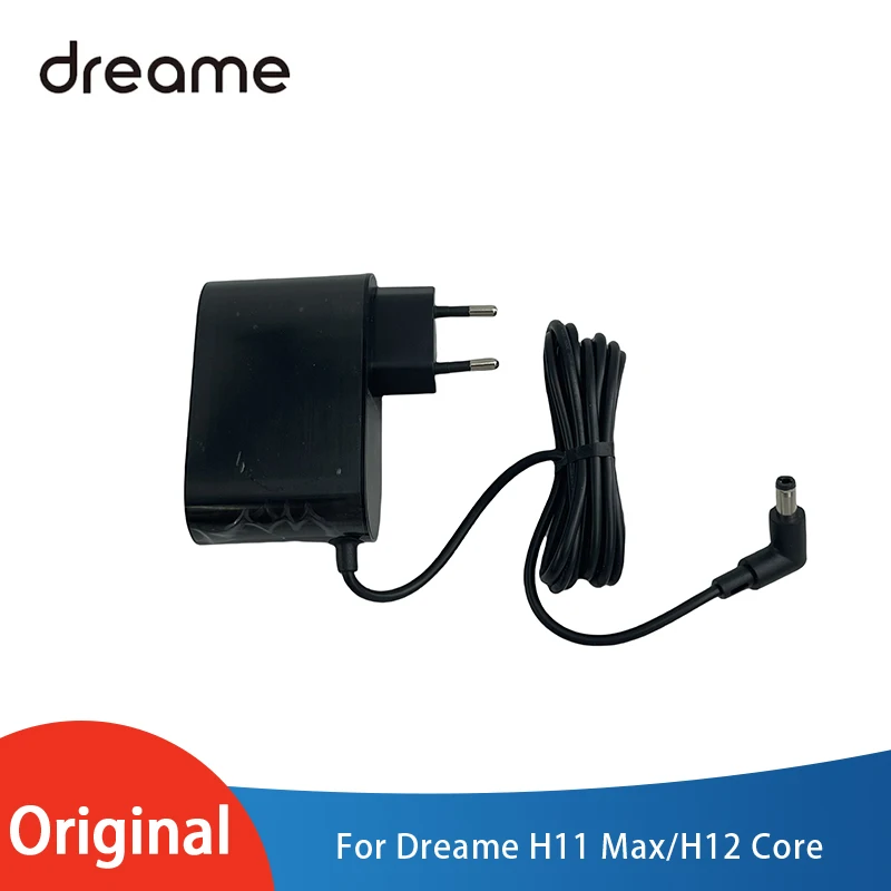 Power Adapter with EU plug for Dreame H11 Max / H12 Core Wireless Hand Held Vacuum Cleaner Charger Replacement Spare Parts