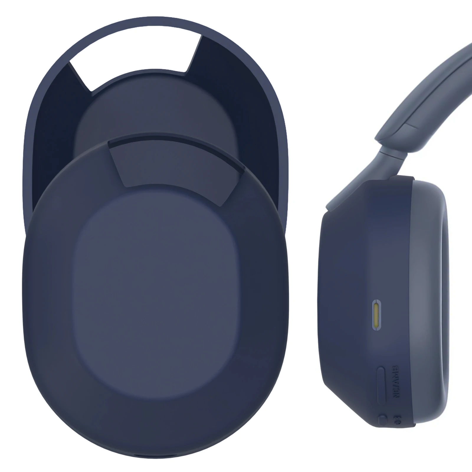 غطاء سماعة رأس من السيليكون Geekria متوافق مع سماعات الرأس اللاسلكية Sony WH-1000XM5، WH1000XM5، حافظة حماية من الخدش