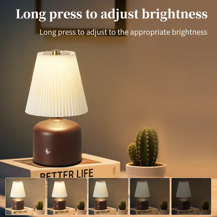 ベッドサイドランプ 寝室用 小型ナイトライト ホームステイ雰囲気ライト LEDライト 調節可能な明るさ 環境装飾