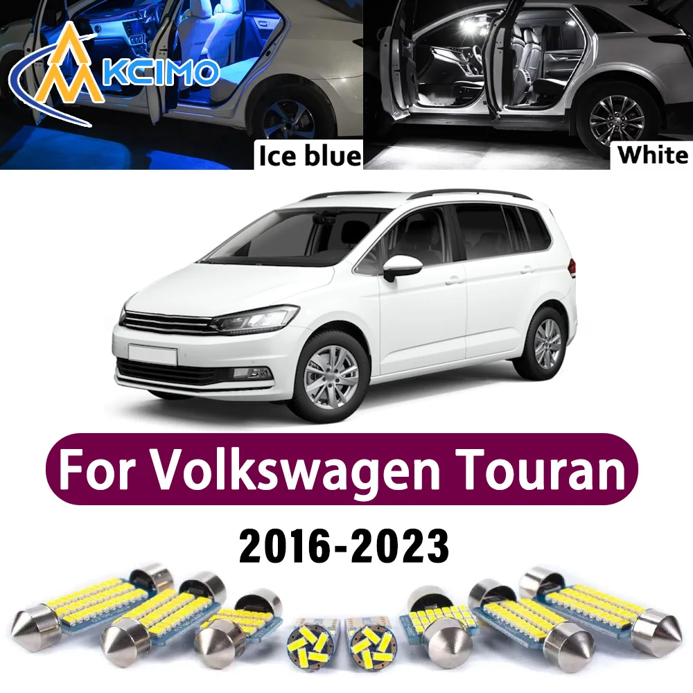 

Super Bright LED Interior Lamp Kit For Volkswagen Touran 5T 5T1 2016-2023 Error Free Canbus Trunk Reading Mirror Light Bulbs