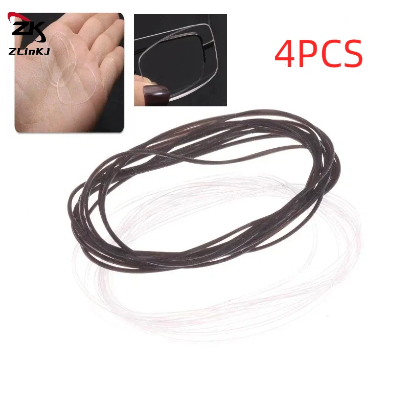4/8Pcs Half-frame Lens Explosion-proof Silicone Coil Rubber Ring Cushion Wire Anti-pressure Silica Gel Collar Glasses Accessory