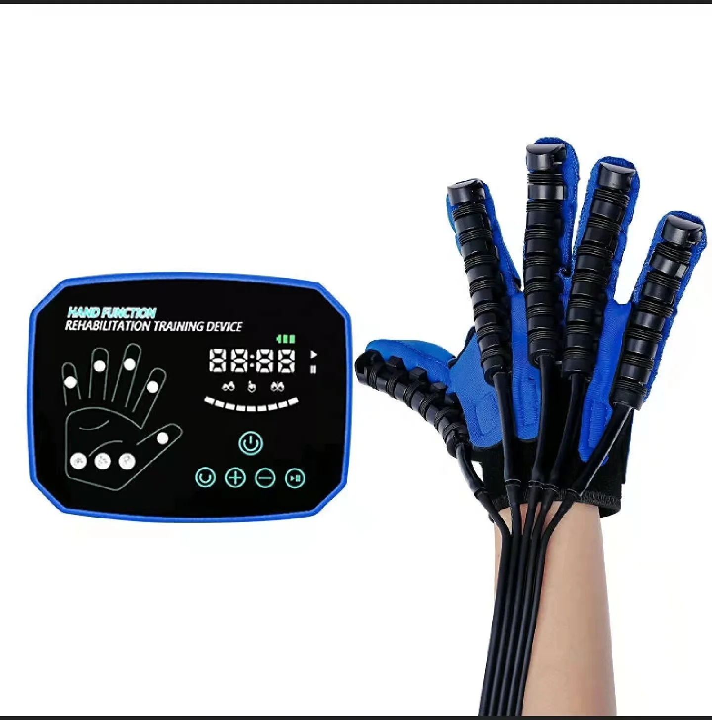 Upgraded English Hand Function Rehabilitation Robot Glove Rehabilitation Device for Stroke Hemiplegia Finger Trainer