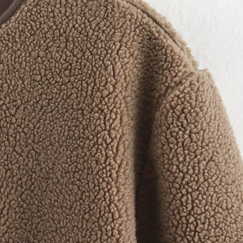 

2025 Pockets Streetwear Woman Coat Women's Jackets Coat inszarts Outwear Bombers Jacket Patchwork Long Sleeve Tops Casual Loose