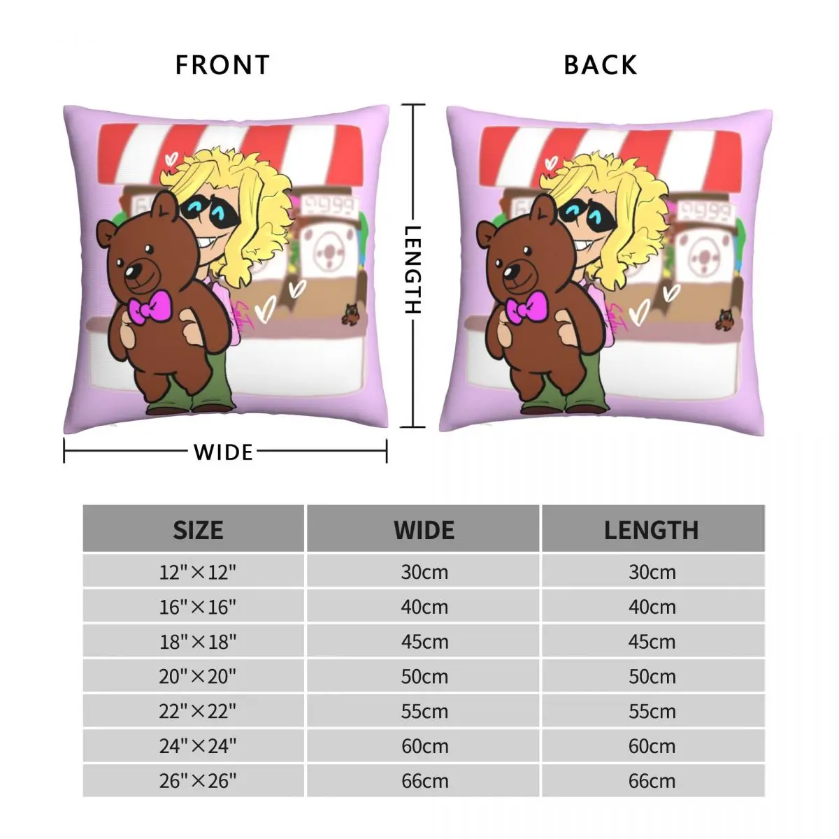 Yagi Toshinori Big Prize Square Pillowcase Polyester Linen Velvet Creative Zip Decor Sofa Seater Cushion Cover 45x45