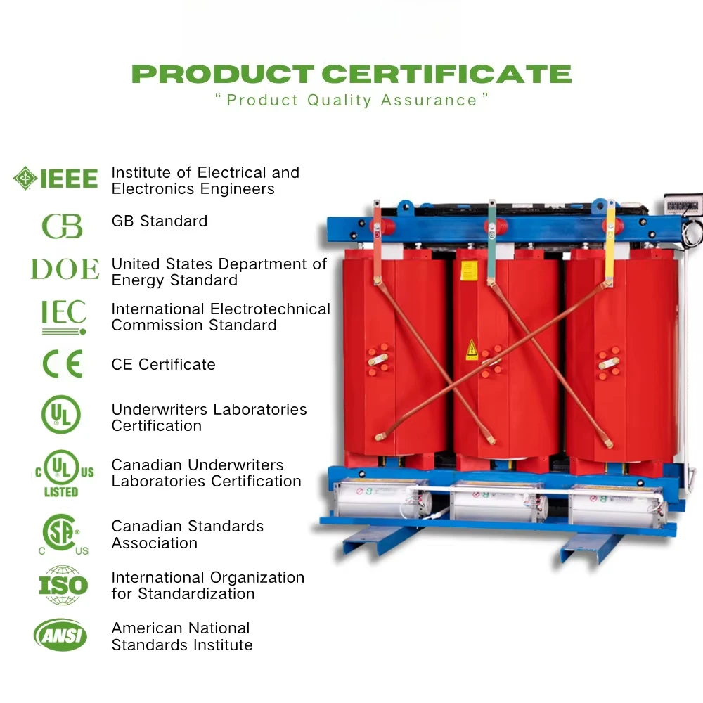 JZP Three Phase 10kV 35kv 400kVA 500kVA High Voltage 50/60Hz High Frequency Dry Type Transformer for Distribution System