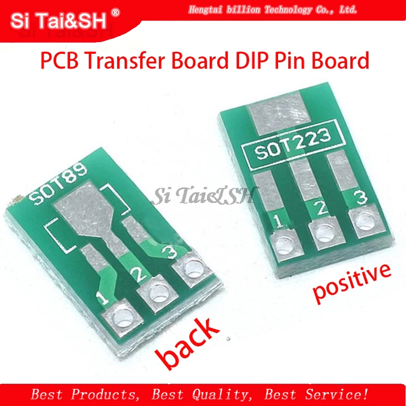 20pcs SOT89 SOT223 to DIP PCB Transfer Board DIP Pin Board Pitch Adapter keysets