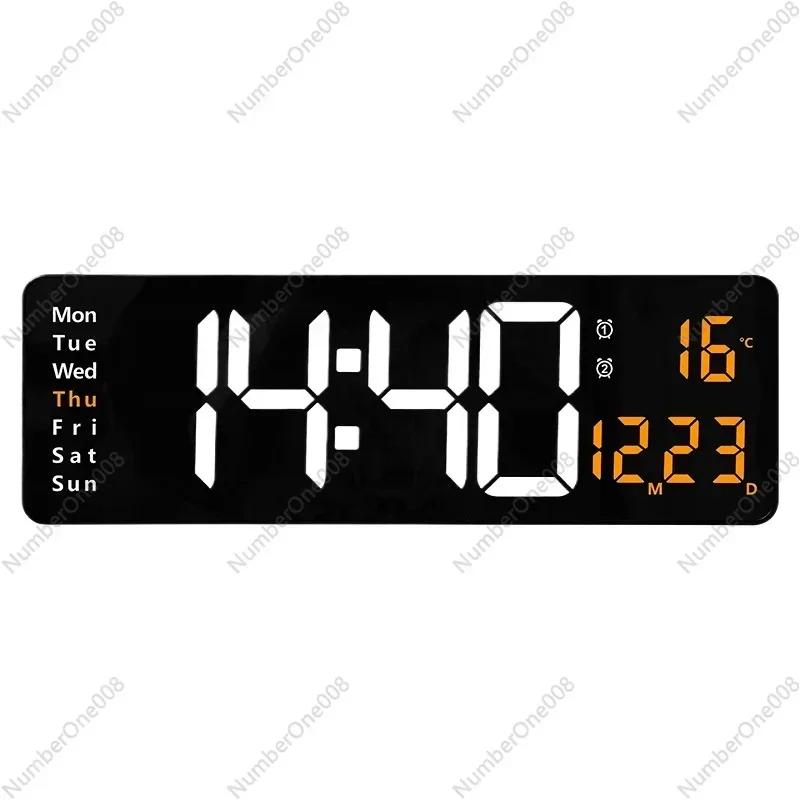 

16-Inch Large Screen Function Lcdclk Nordic Digital Clock Simple Living Room LED Wall Clock 6626