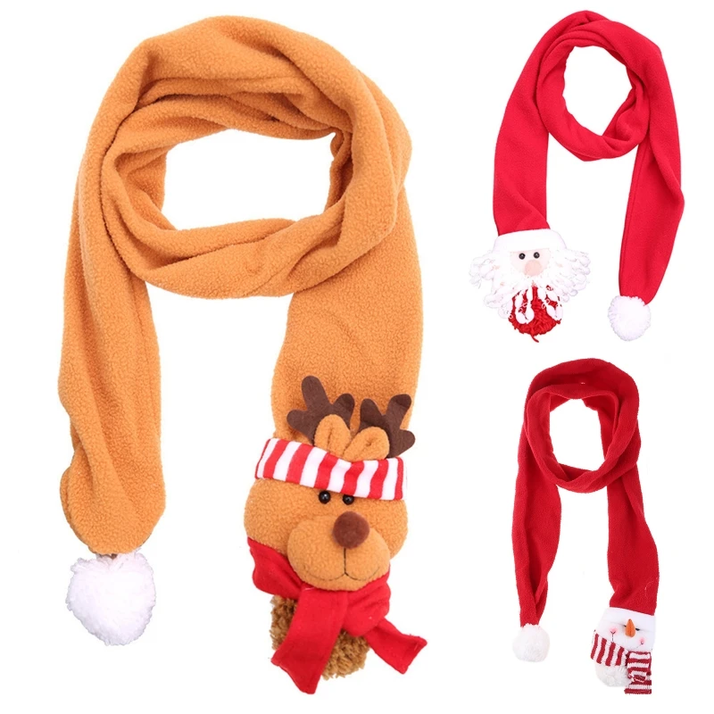 Christmas Scarf Kids Winter Scarfs For Women Thick Neck Warmer Scarf Long Pashmina Scarf Parent-child Outfit