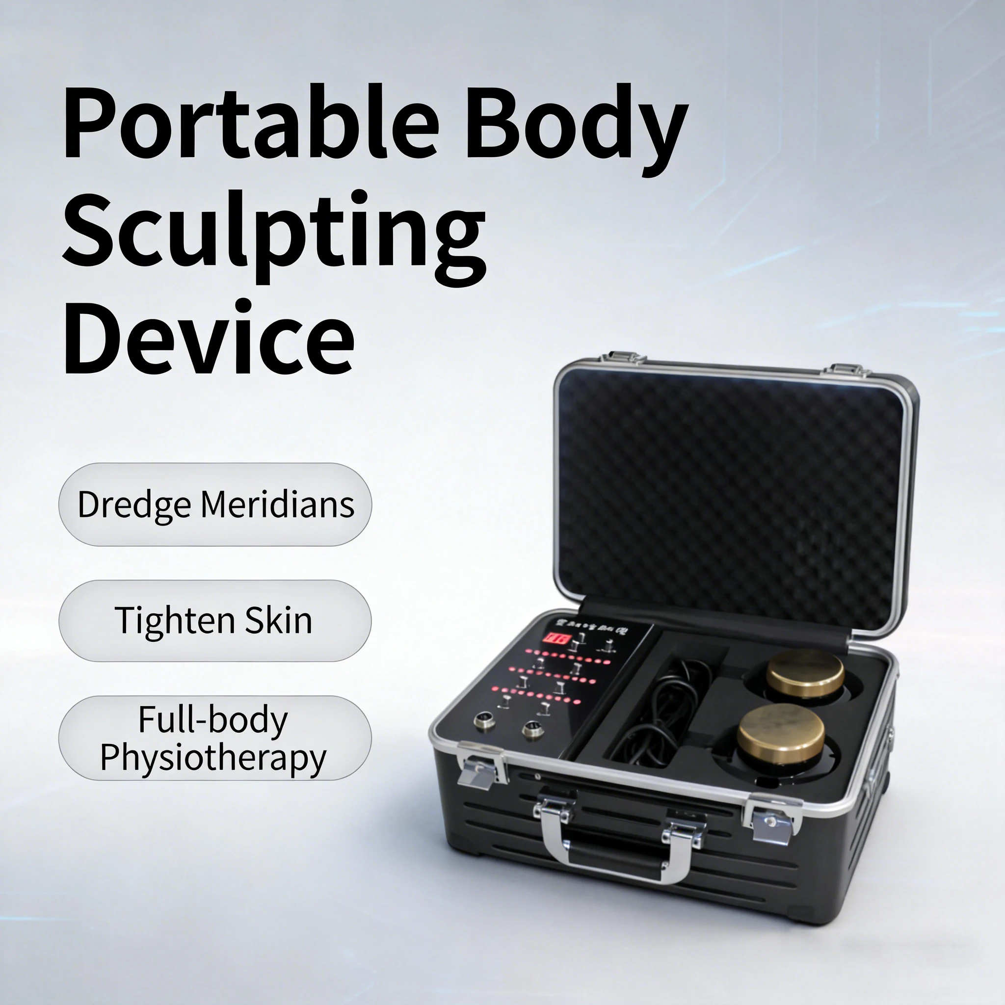 

Портативный аппарат для коррекции фигуры EMS с ультразвуком, для моделирования тела, разблокировки меридианов, активации массажа и использования в салонах красоты