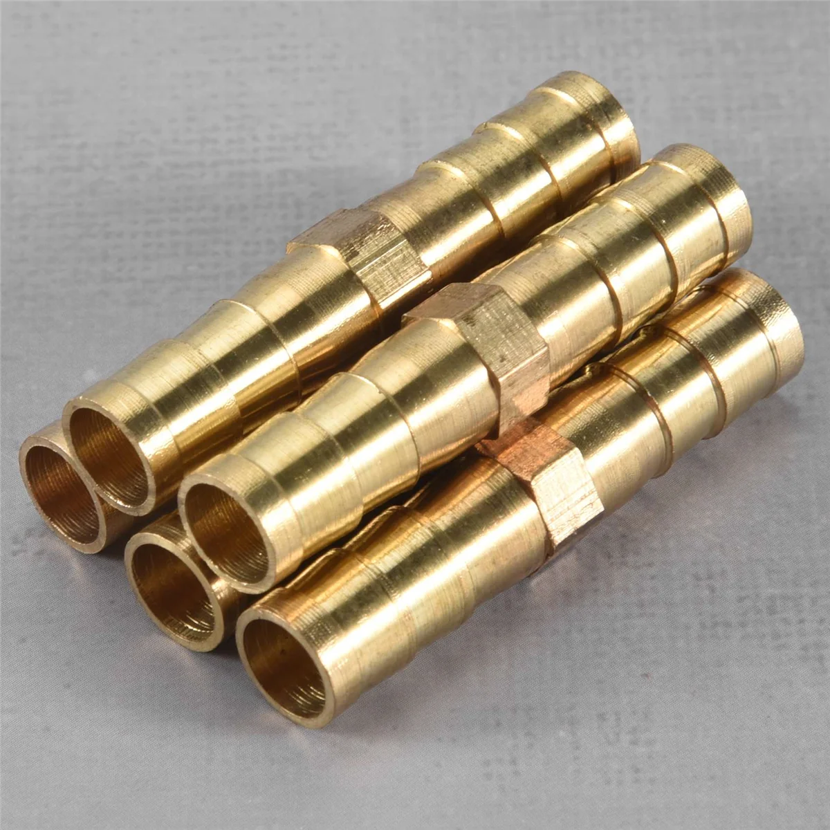 5pcs 6mm Inner Dia Air Gas Straight Hose Pipe Barb Coupler Connector