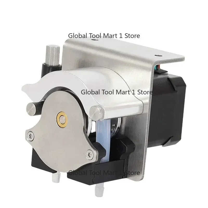 24V Stepper Motor Single and Double Channel Head Stainless Steel Peristaltic Dosing Pump for Water, Chem--icals