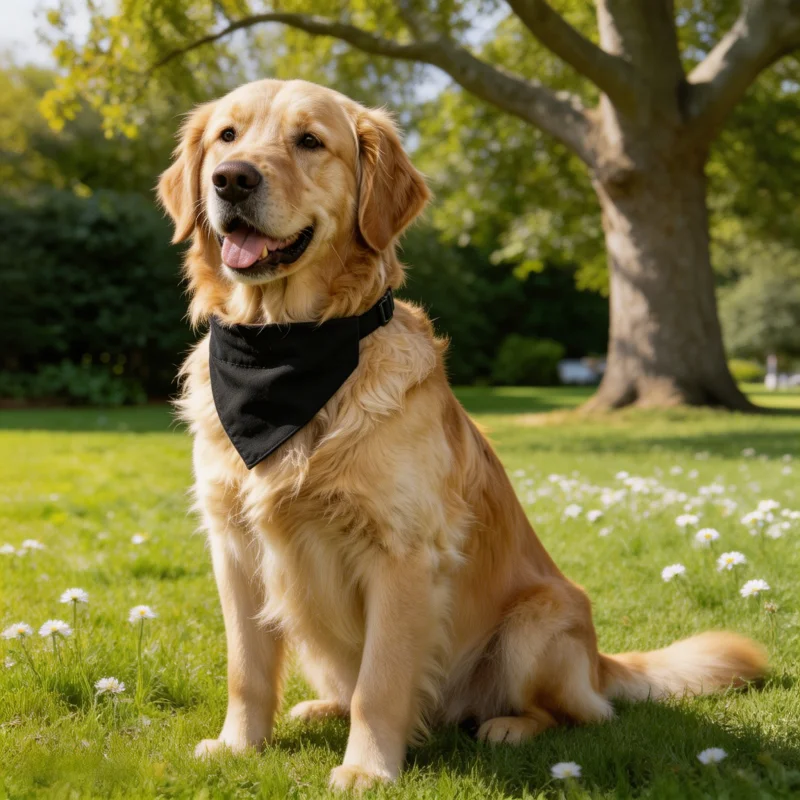 Pañuelos de moda lisos ajustables lavables para perros y gatos - imagen 5