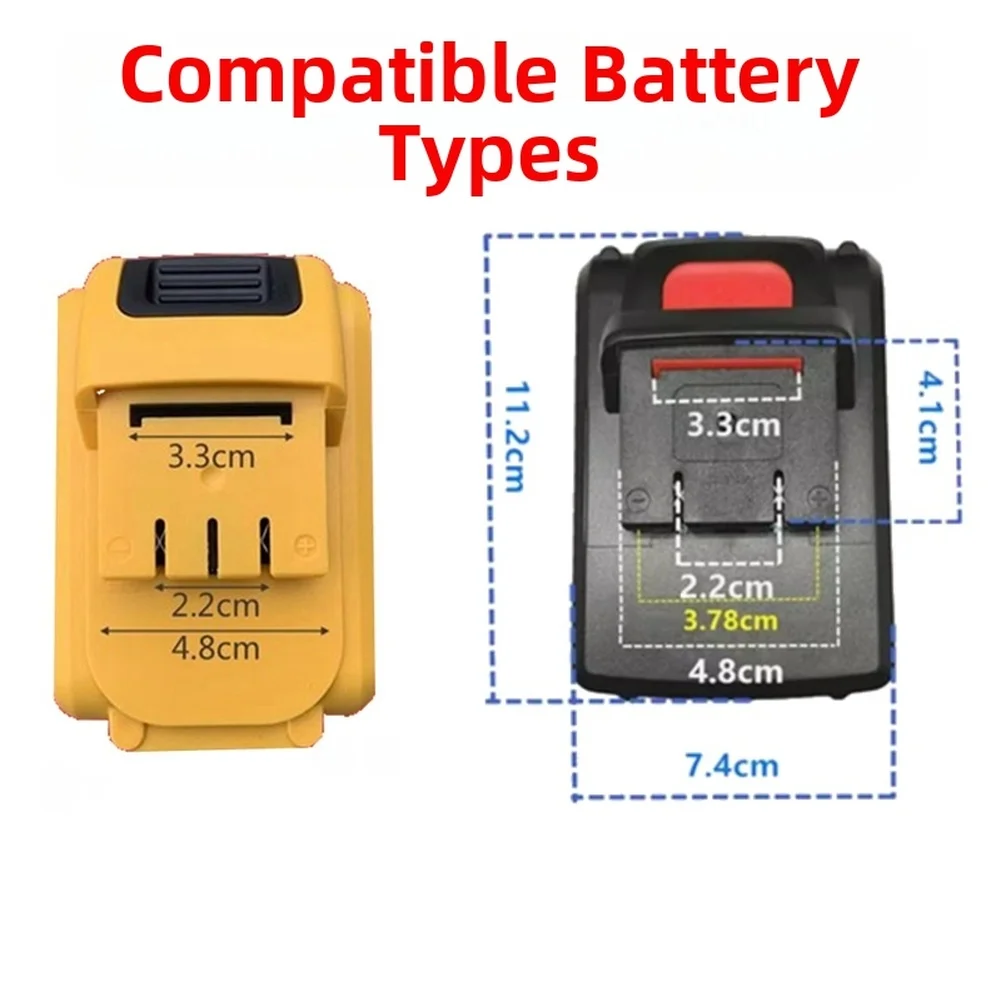 

1 шт., светодиодный рабочий фонарь для кемпинга/работки, совместимый с аккумулятором DEWALT, портативный прожектор, беспроводной аварийный светильник для инструментов ﻿