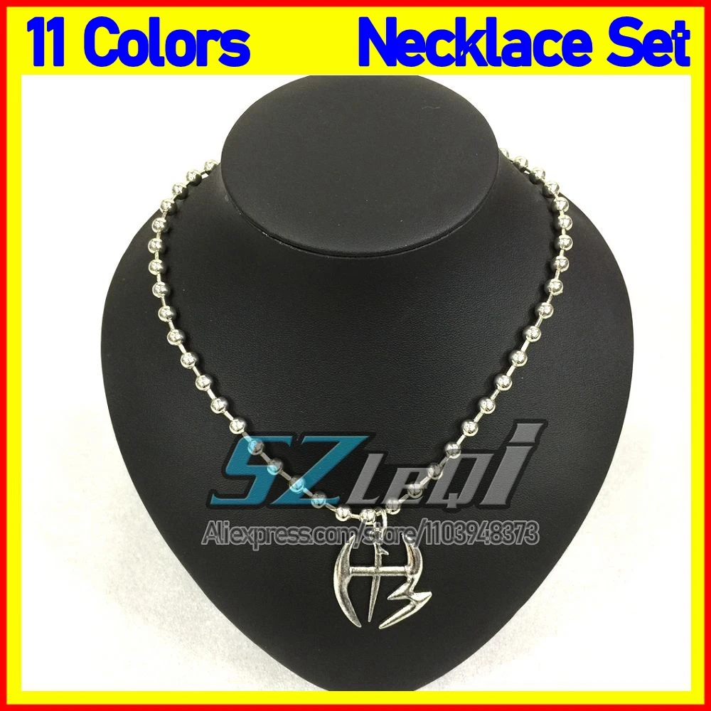 2024 11 ألوان مجوهرات الأزياء قلادة مع سلسلة ل هاردي بويز مات جيف قلادة المصارعة الرياضة الرجعية الرجال النساء القلائد