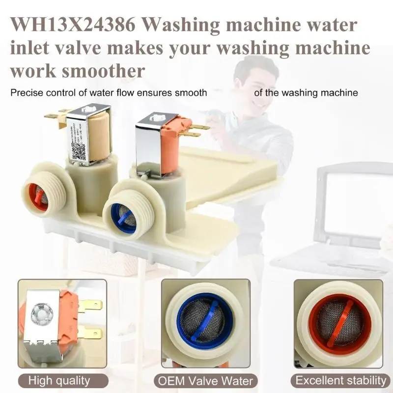 M6CB Quiet Operation Water Valves for Washing Machines Low Noise Design Easy Install
