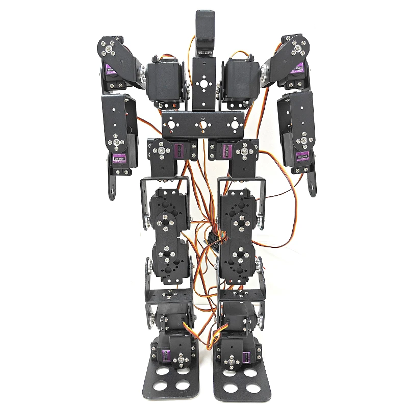 

17-DOF (degrees of Freedom) Servo Motor Humanoid Bionic Robot DIY Kit, Programmable with Python.