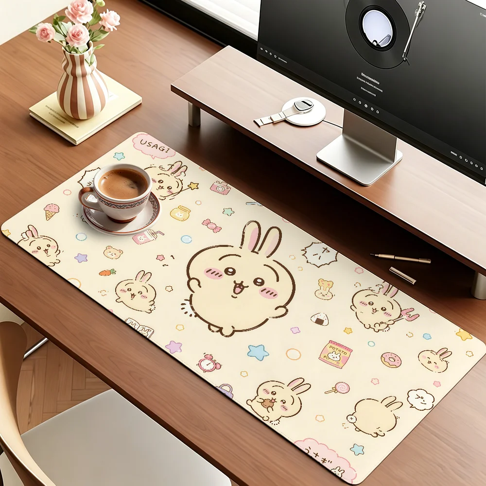 Cute C-Chiikawa Mouse Pad For Office Gaming And Keyboards Non-Slip Large Waterproof