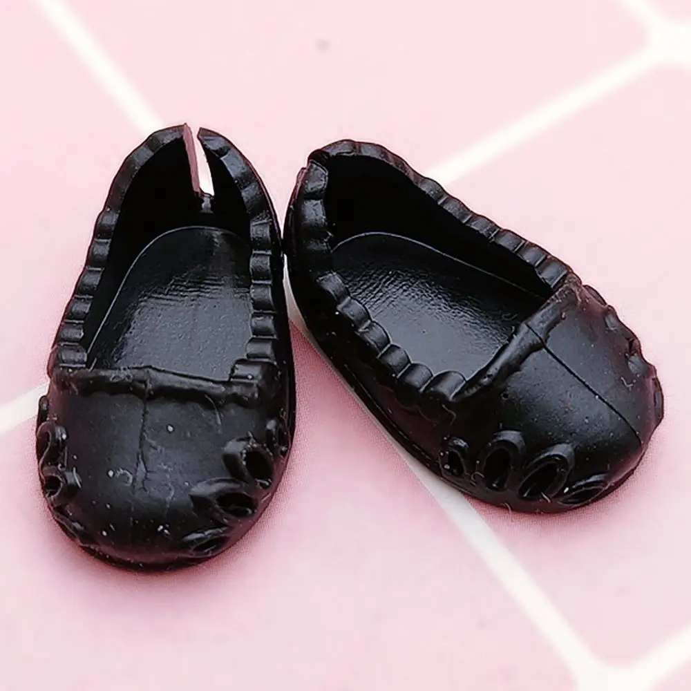 1/4Pairs 17CM Doll Shoes Cute Princess Mini Shoes Fashion Flat Sandals For 1/8 BJD Dolls Accessories 16cm Dolls Girl DIY Toys